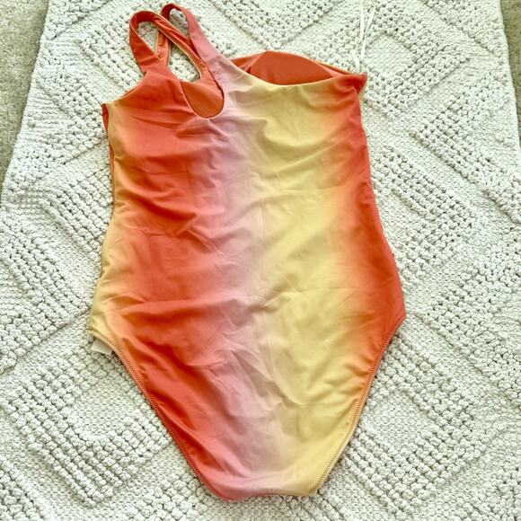 Aerie One Piece Full Coverage One Shoulder Pastel Swimsuit Women’s Size Large - Picture 7 of 12